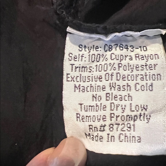 JOHNNY WAS Emily embroidered tunic top, black w/ colorful embroidery size medium - Picture 7 of 7